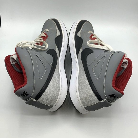 Nike Alphaballer Mid Sneaker Gray Red Basketball Men’s Shoe Size 10.5 487858-060 - Picture 5 of 12